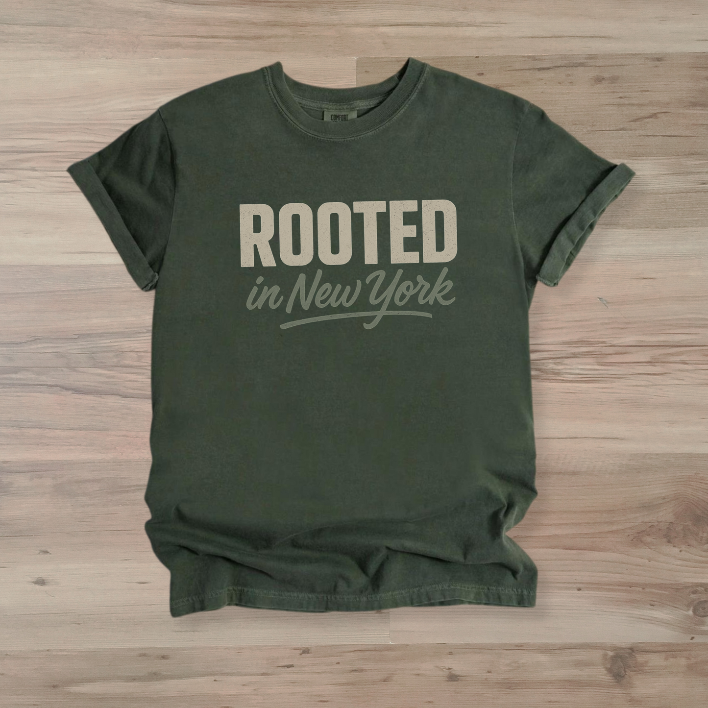 Rooted in New York Tee - Vintage Comfort Colors Shirt for Local Pride & Everyday Wear