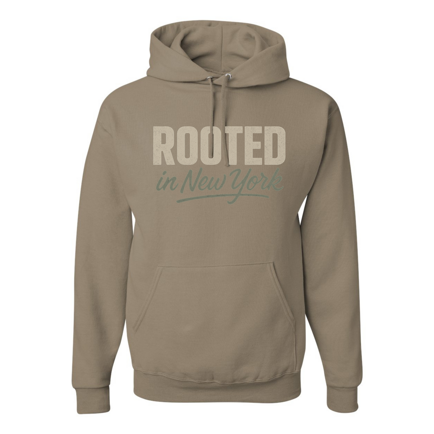 Rooted in New York Hoodie - Cozy Unisex Sweatshirt for Faith & Local Pride