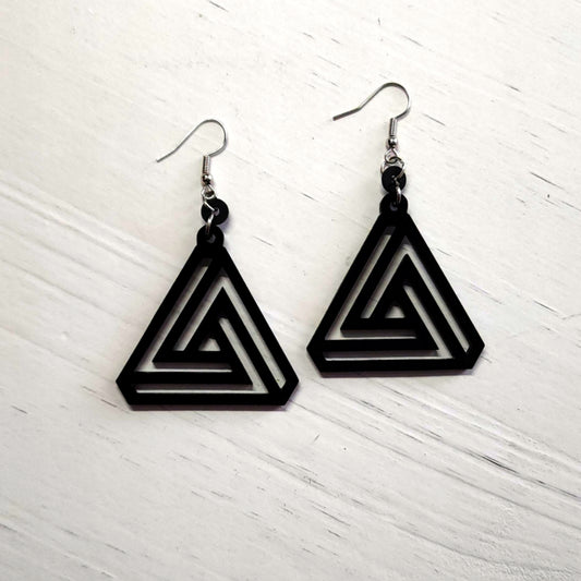 Geometric Triangle Earrings