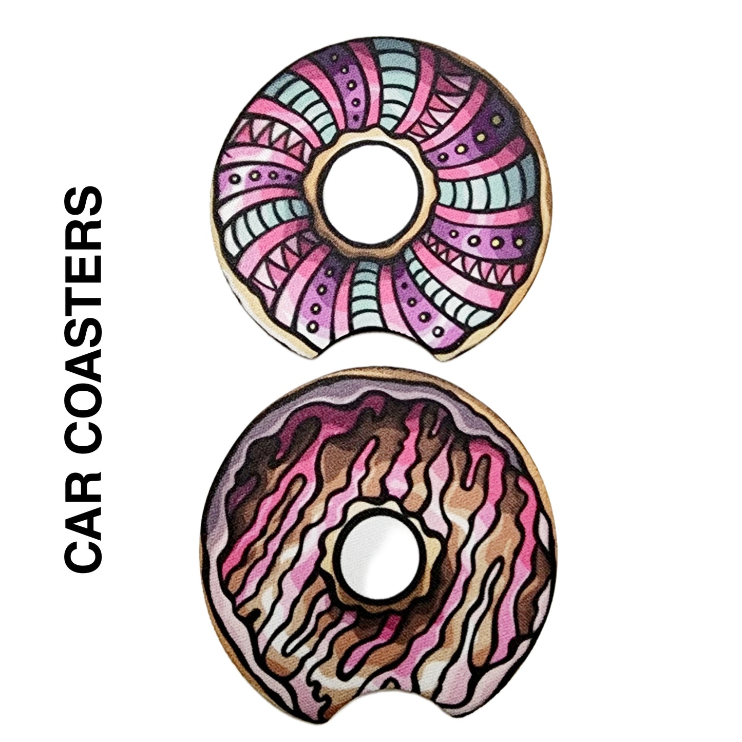 CAR COASTERS - DONUTS