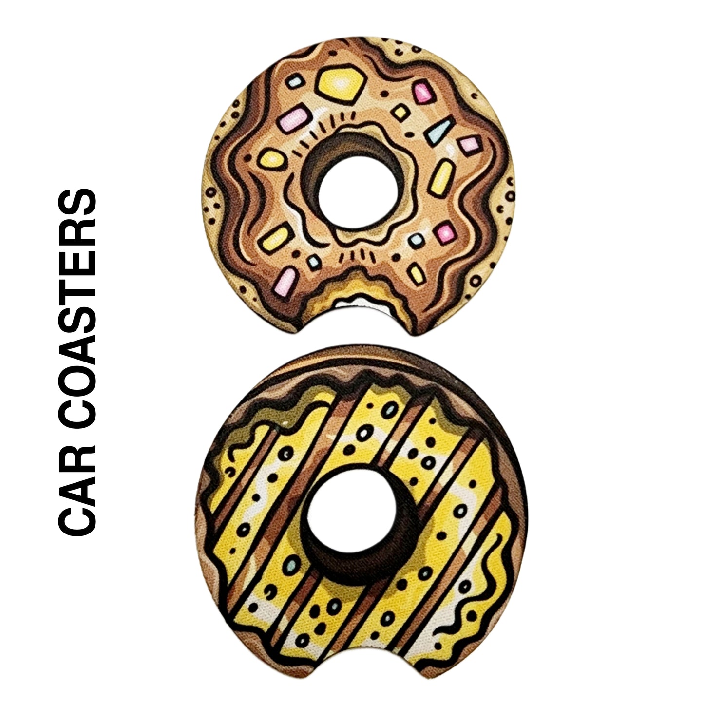 CAR COASTERS - DONUTS