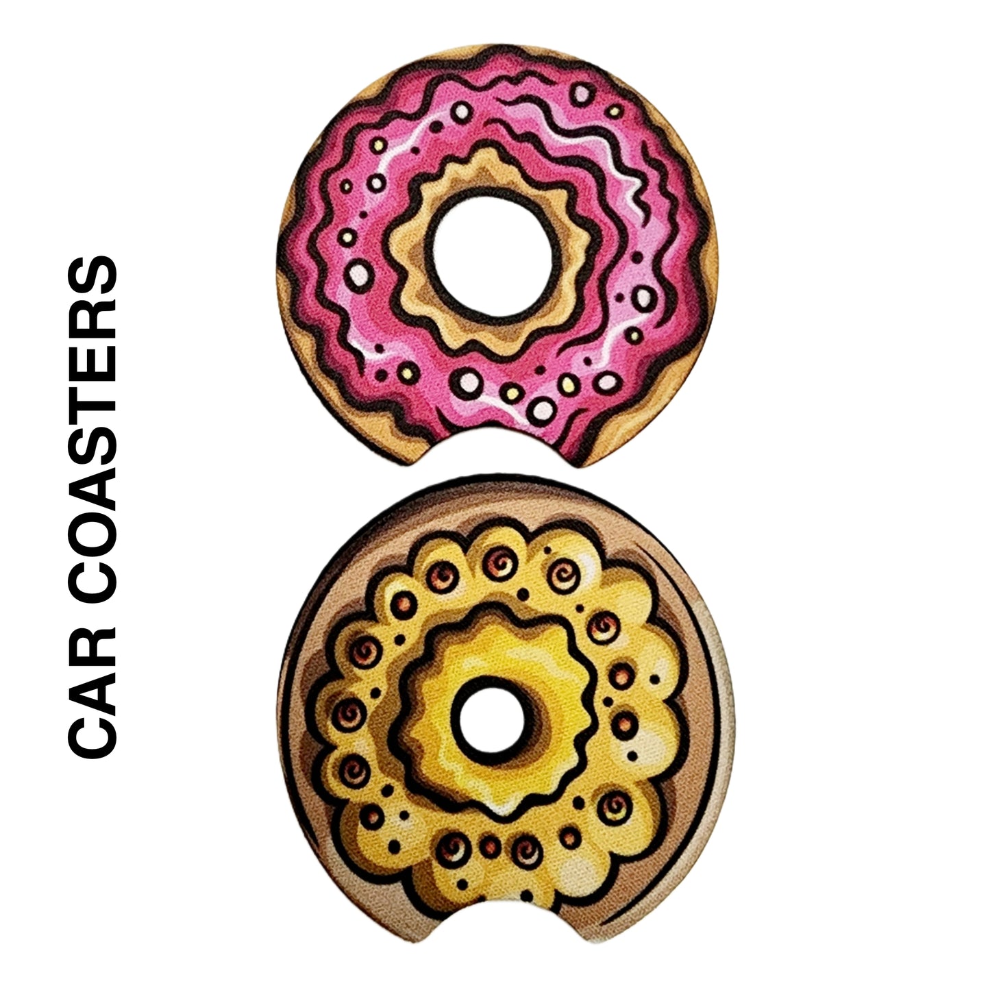 CAR COASTERS - DONUTS