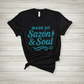 Sazón & Soul T-Shirt - Bold Latino Graphic Tee with Retro Flavor & Style