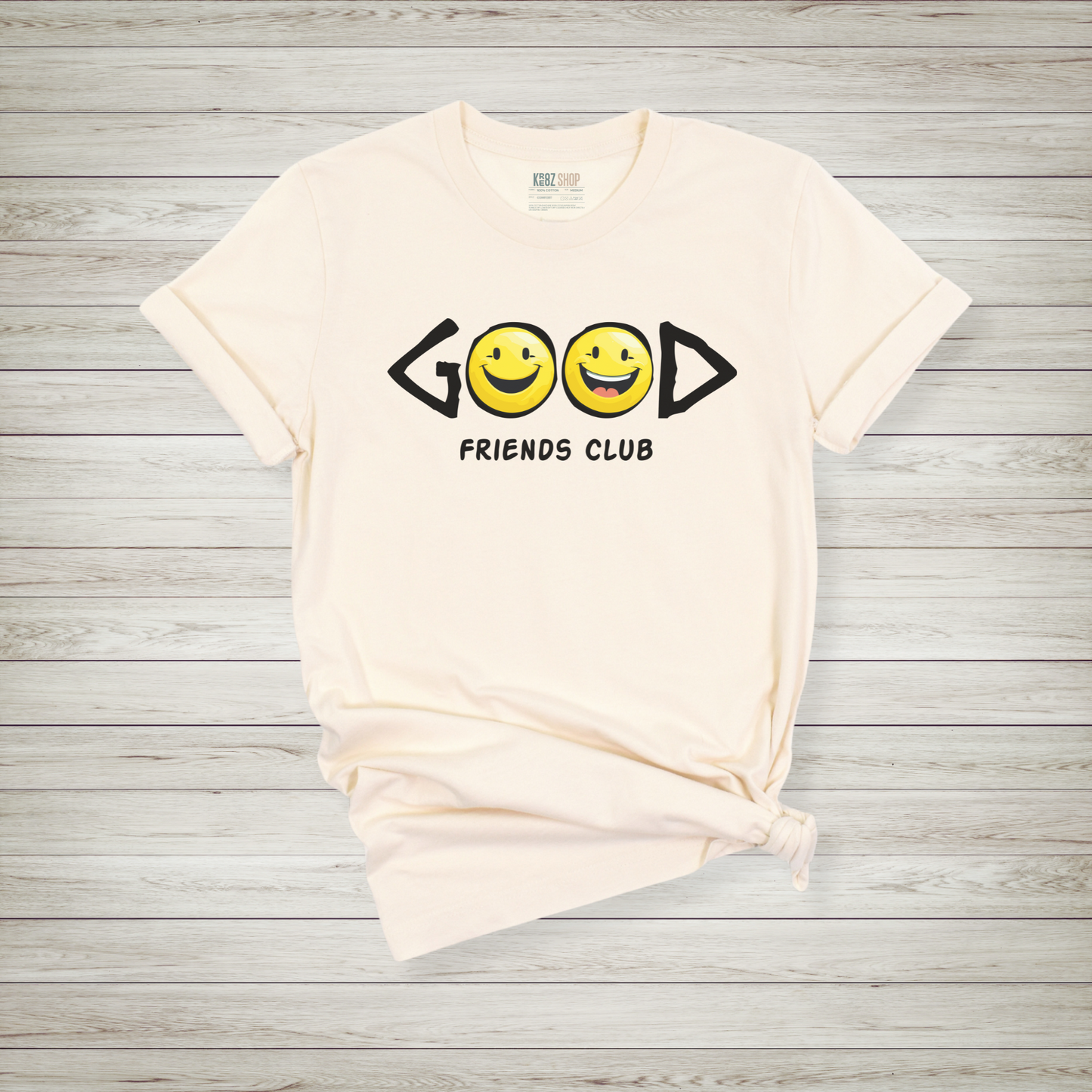Good Friends Club T-Shirt - Soft Everyday Tee for Women Who Love Sisterhood & Style