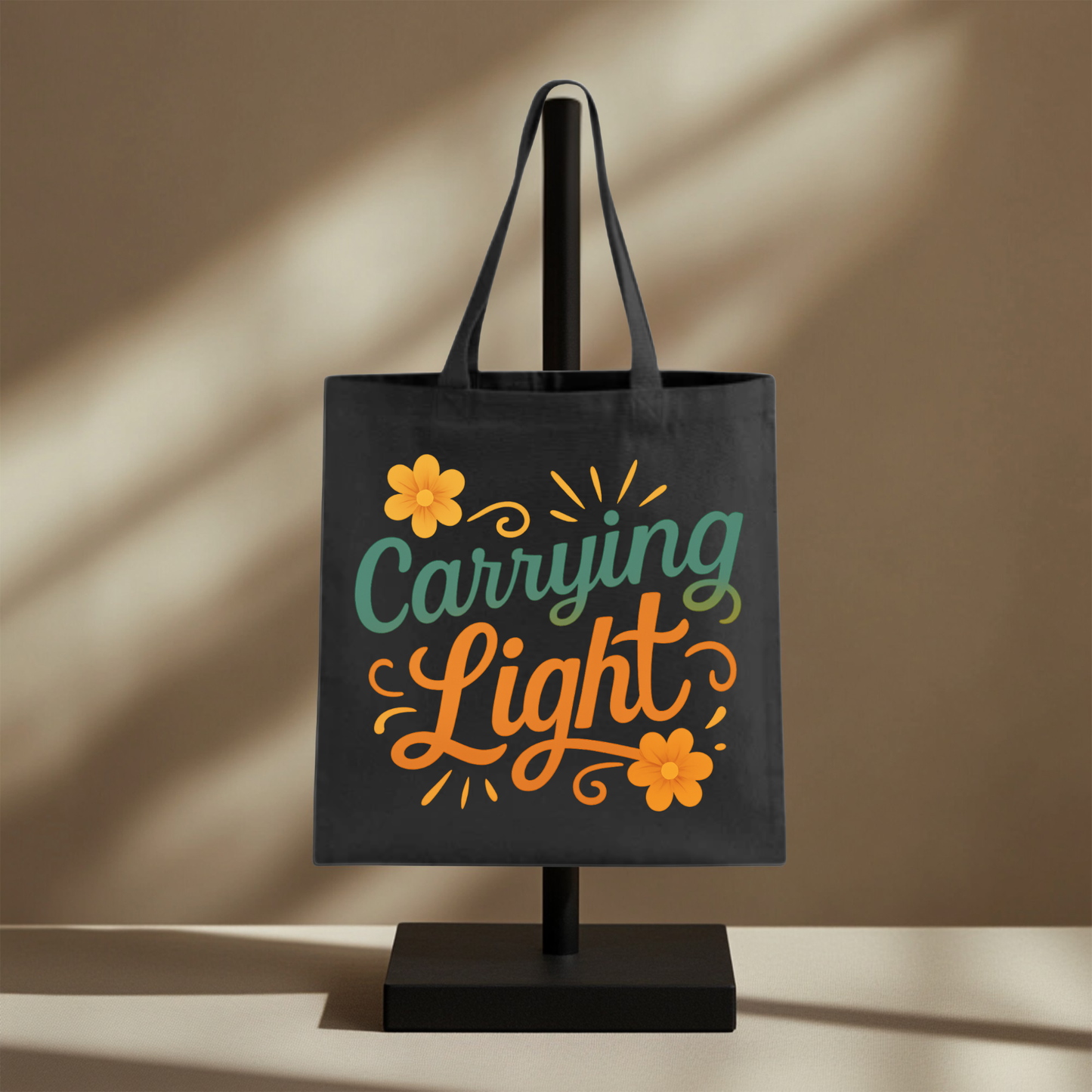 Carrying Light Tote Bag - Heavy Canvas, Faith-Inspired Everyday Bag