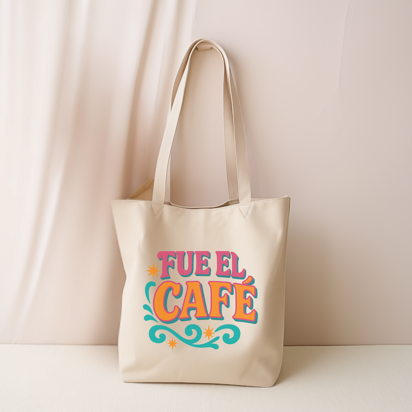 Fue el Café Tote Bag - Retro Spanish Canvas Bag