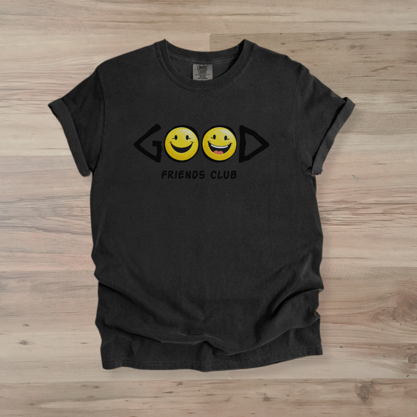 Good Friends Club Comfort Colors T-Shirt - Relaxed Vintage Oversized Tee