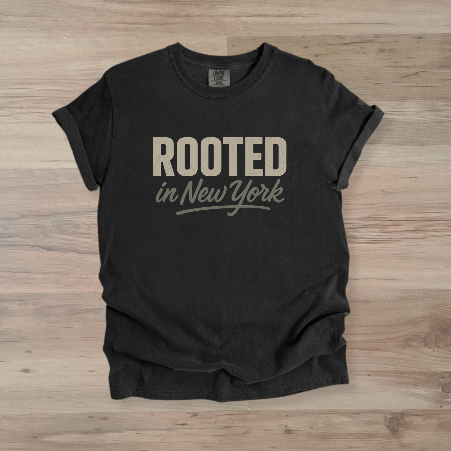 Rooted in New York Tee - Vintage Comfort Colors Shirt for Local Pride & Everyday Wear