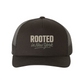 Rooted in New York Trucker Hat - Adjustable Mesh Snapback Cap